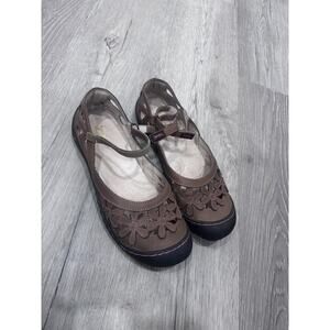 Jambu Tan Blossom Encore Gorpcore Memory Foam Mary Jane Shoes Size 9
